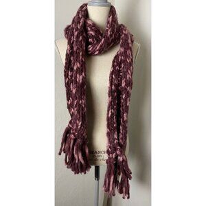 Chunky Knit Infinity Scarf For Women Pink & Purple Soft & Cozy